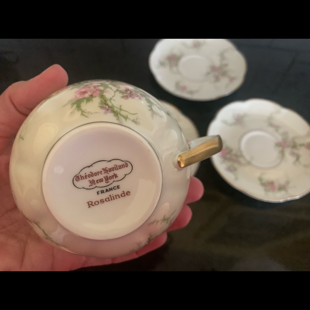 Haviland coffee cup and saucer (set of 2) - Picture 5 of 5